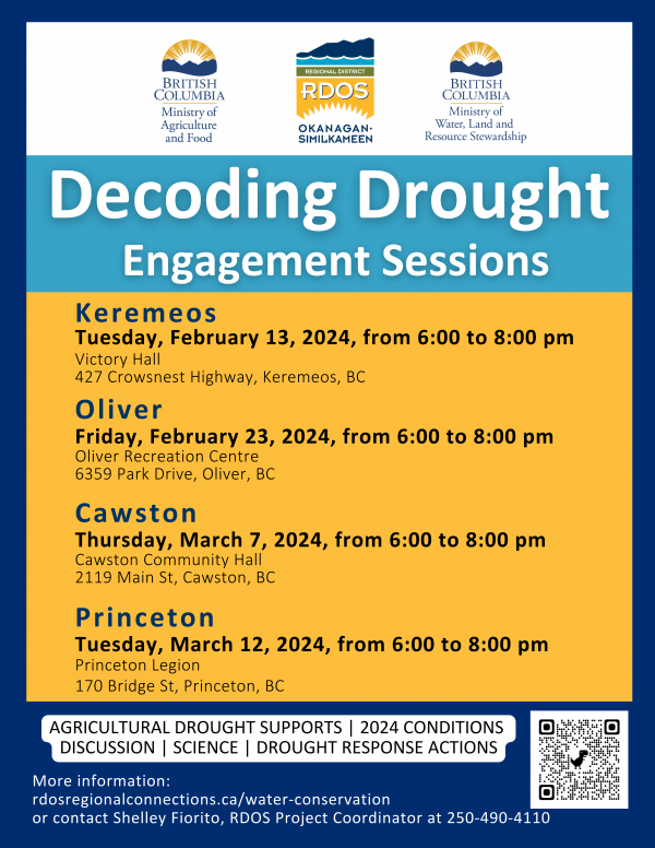 Decoding Drought engagement sessions multi event poster 8.5x11