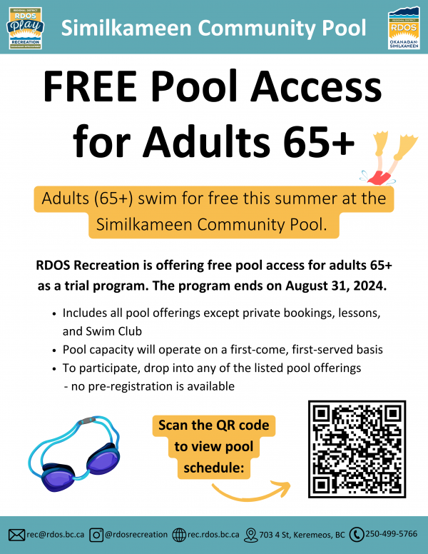 SCP Free Swim Trial Poster