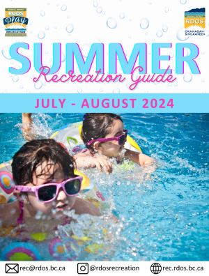 Summer recreation guide cover page