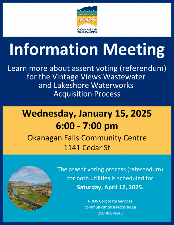 Assent voting Jan 15 information meeting poster